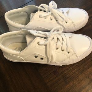 White G by GUESS sneakers.